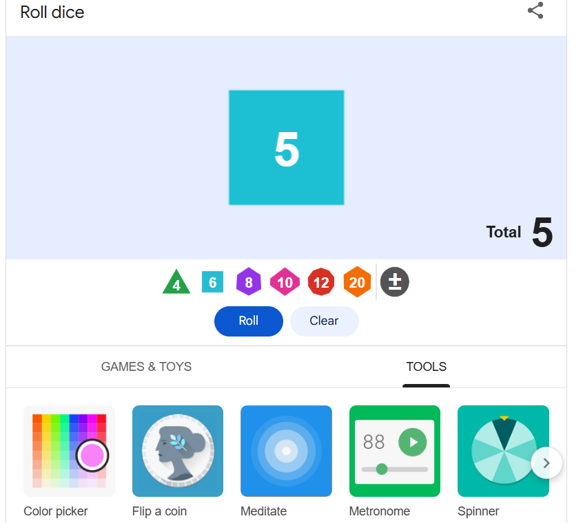 Googleサイコロの遊び方を紹介！サイコロは何面まで作れる？100面も可能？